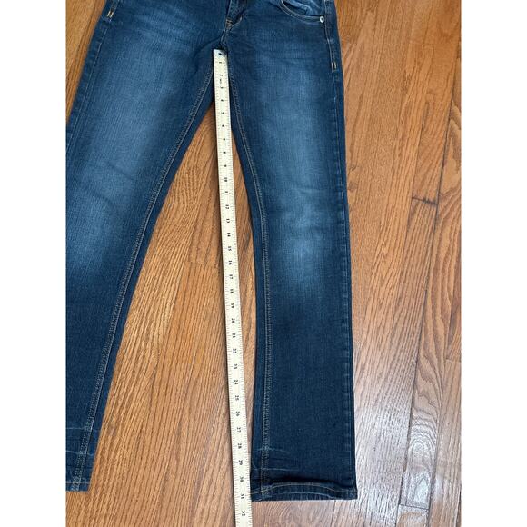 LTB 1948 Jeans Womens W30 L34 Dark Blue Whiskers Back Flap Pockets Low Rise - Picture 7 of 8